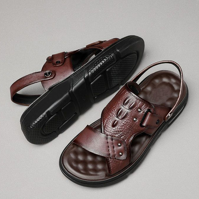 🔥Last Day Promotion 70% OFF - Men's Comfortable Genuine Leather Orthopaedic Sandals