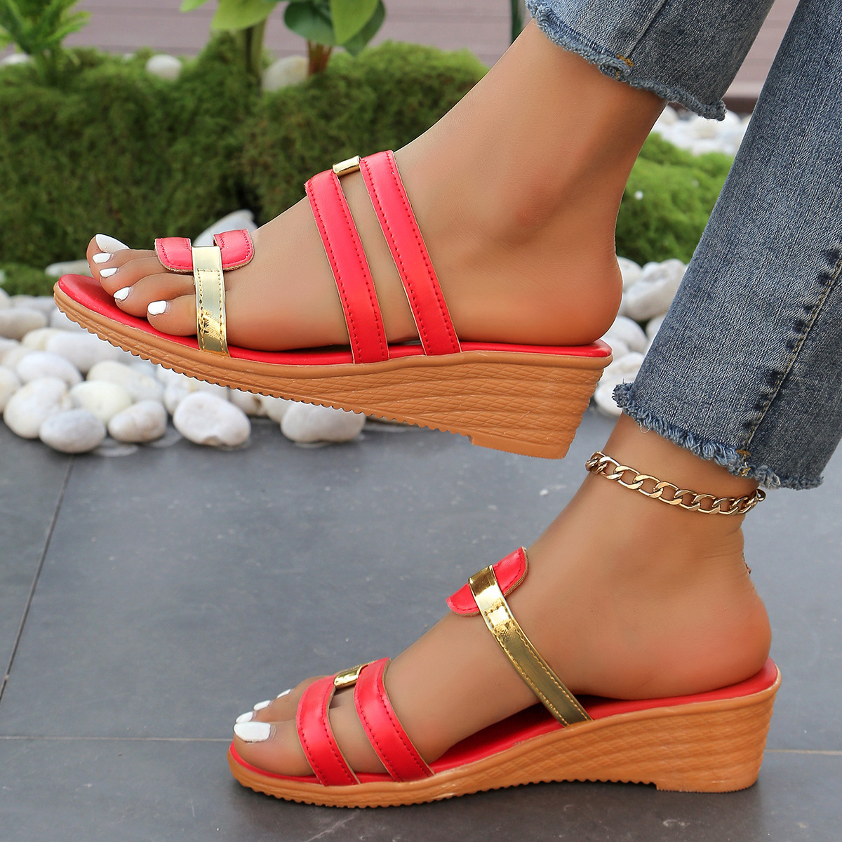 🔥Last Day Promotion 50% OFF - Women's Slope Heel Orthopaedic Sandals
