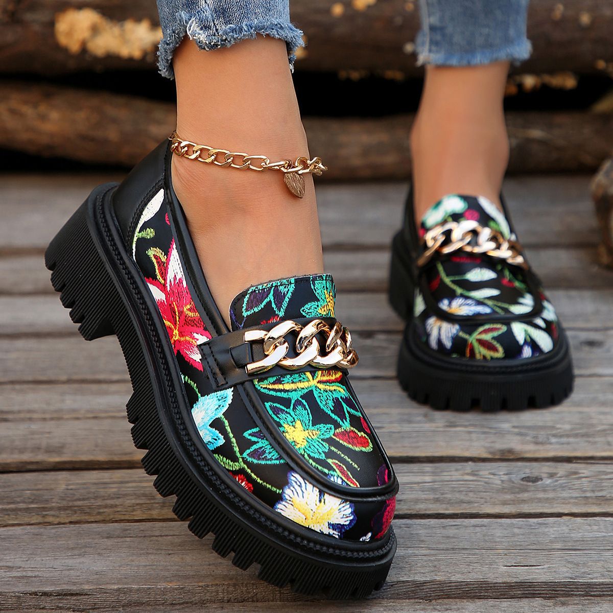 🔥Last Day Promotion 50% OFF - Women’s Ultra-Comfortable Thick-Soled Genuine Leather Orthopaedic Loafers