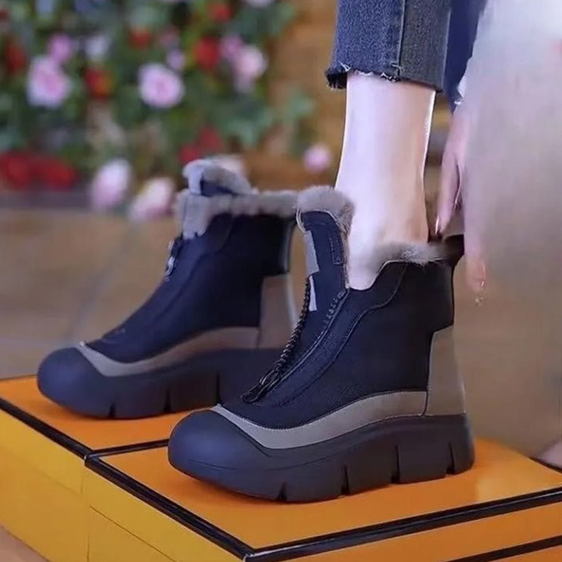 🔥Last Day Promotion 50% OFF - Women's Zip Waterproof Warm Snow Boots