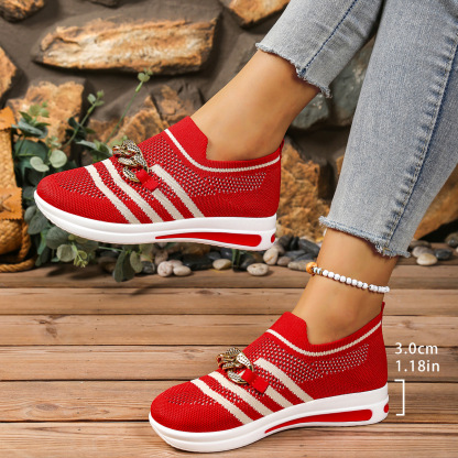 🔥Last Day Promotion 50% OFF - Women's Breathable Slope Heel Soft Sole Orthopaedic Casual Shoes