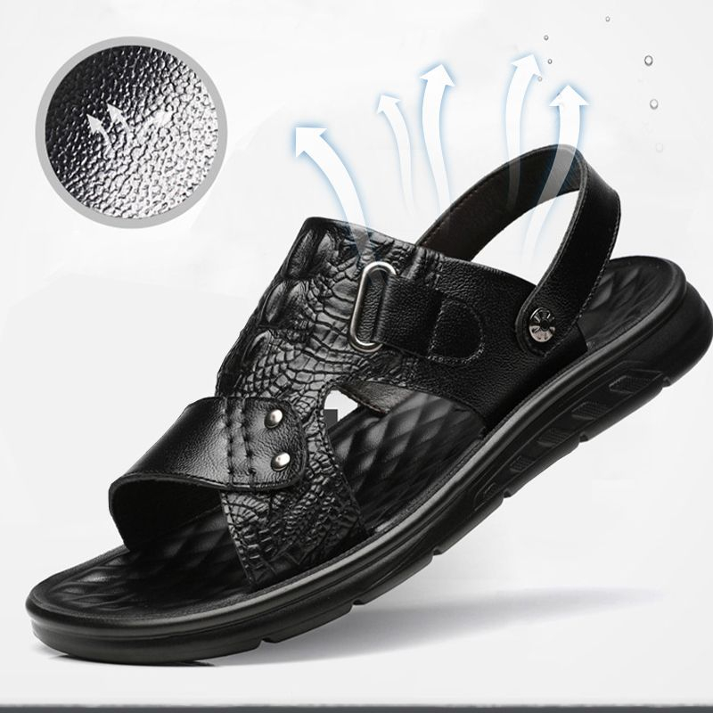🔥Last Day Promotion 70% OFF - Men's Comfortable Genuine Leather Orthopaedic Sandals