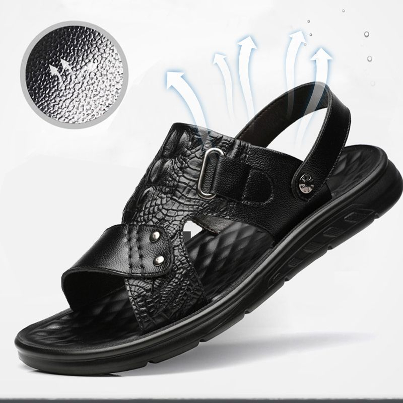 🔥Last Day Promotion 70% OFF - Men's Comfortable Genuine Leather Orthopaedic Sandals
