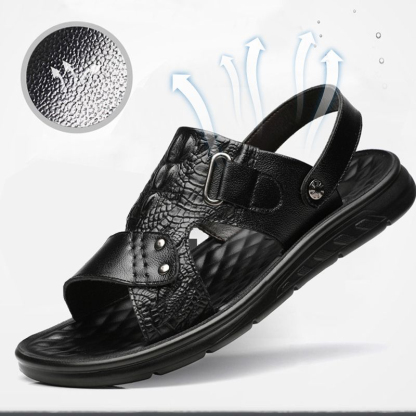 🔥Last Day Promotion 70% OFF - Men's Comfortable Genuine Leather Orthopaedic Sandals