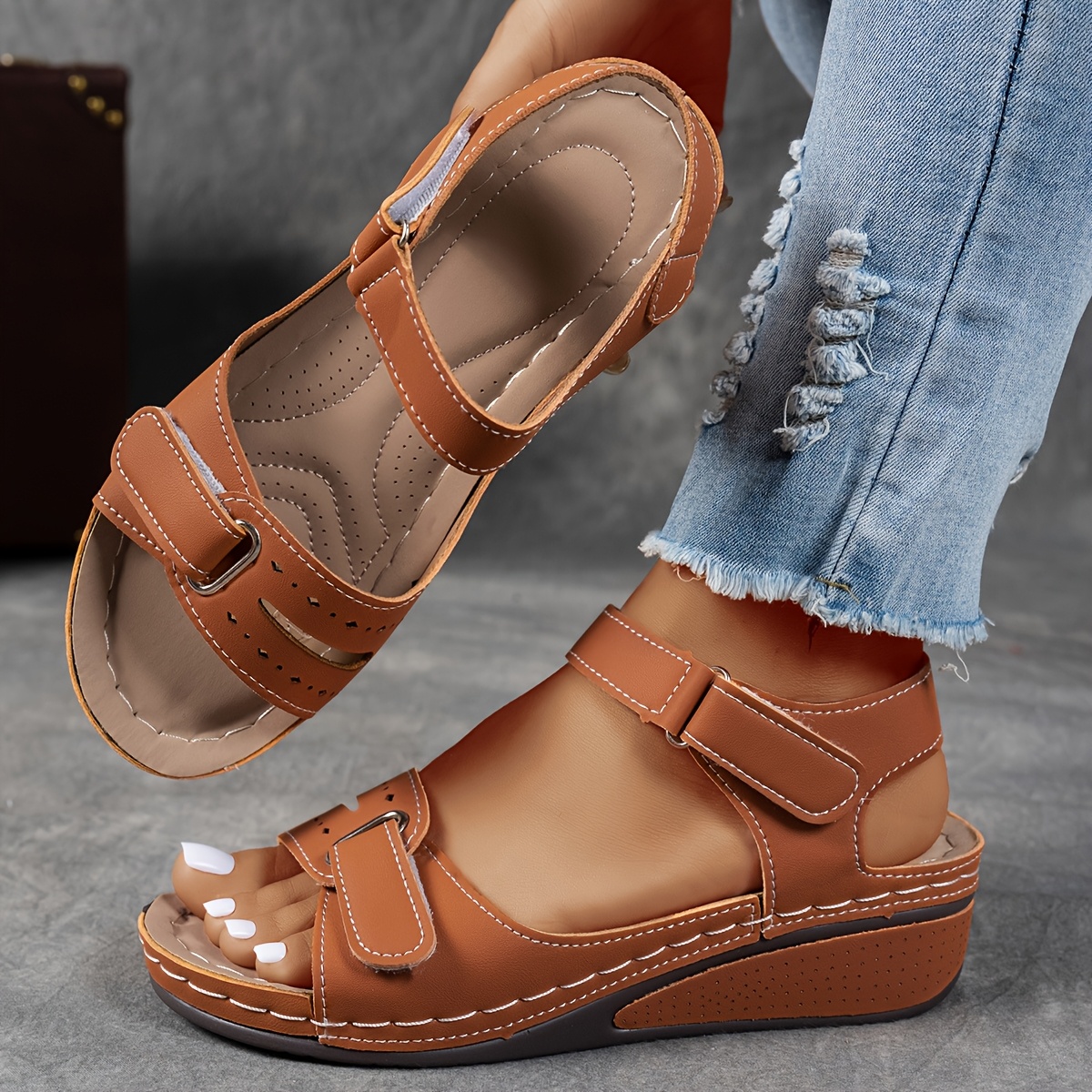 🔥Last Day Promotion 50% OFF - Women's Wedge Orthopaedic Sandals