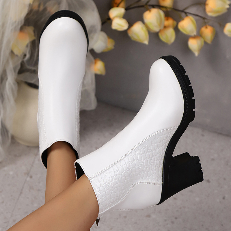 🔥Last Day Promotion 50% OFF - Women's Chunky Heel Genuine Leather Boots