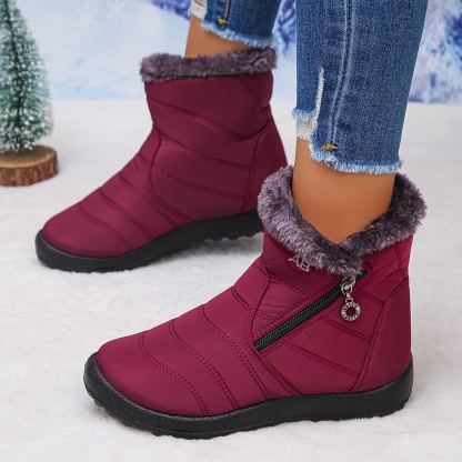 🔥Last Day Promotion 50% OFF - Women's Comfortable Fleece-Lined Slip - On Ankle Boots