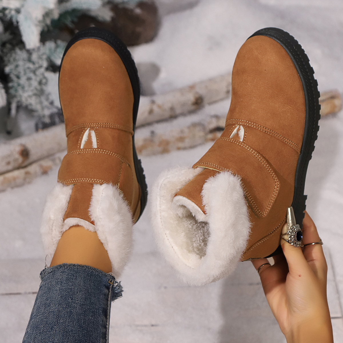 🔥Last Day Promotion 50% OFF - Women's Comfort Wool Lined Orthopaedic Snow Boots