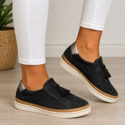 🔥Last Day 50% OFF - Orthopaedic Slip-On Shoes for Women: Ultra-Comfortable Pain Relief Walking Loafers