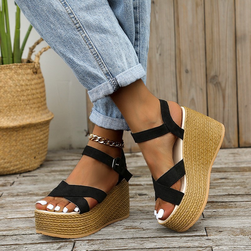 🔥Last Day Promotion 50% OFF - Women's Slope Heel Thick Bottom Orthopaedic Sandals