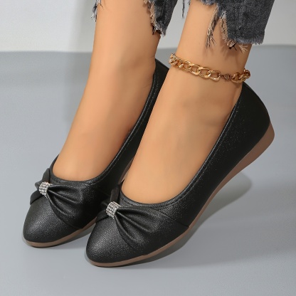 🔥Last Day Promotion 50% OFF - Women's Rhinestone Orthopaedic Leather Shoes