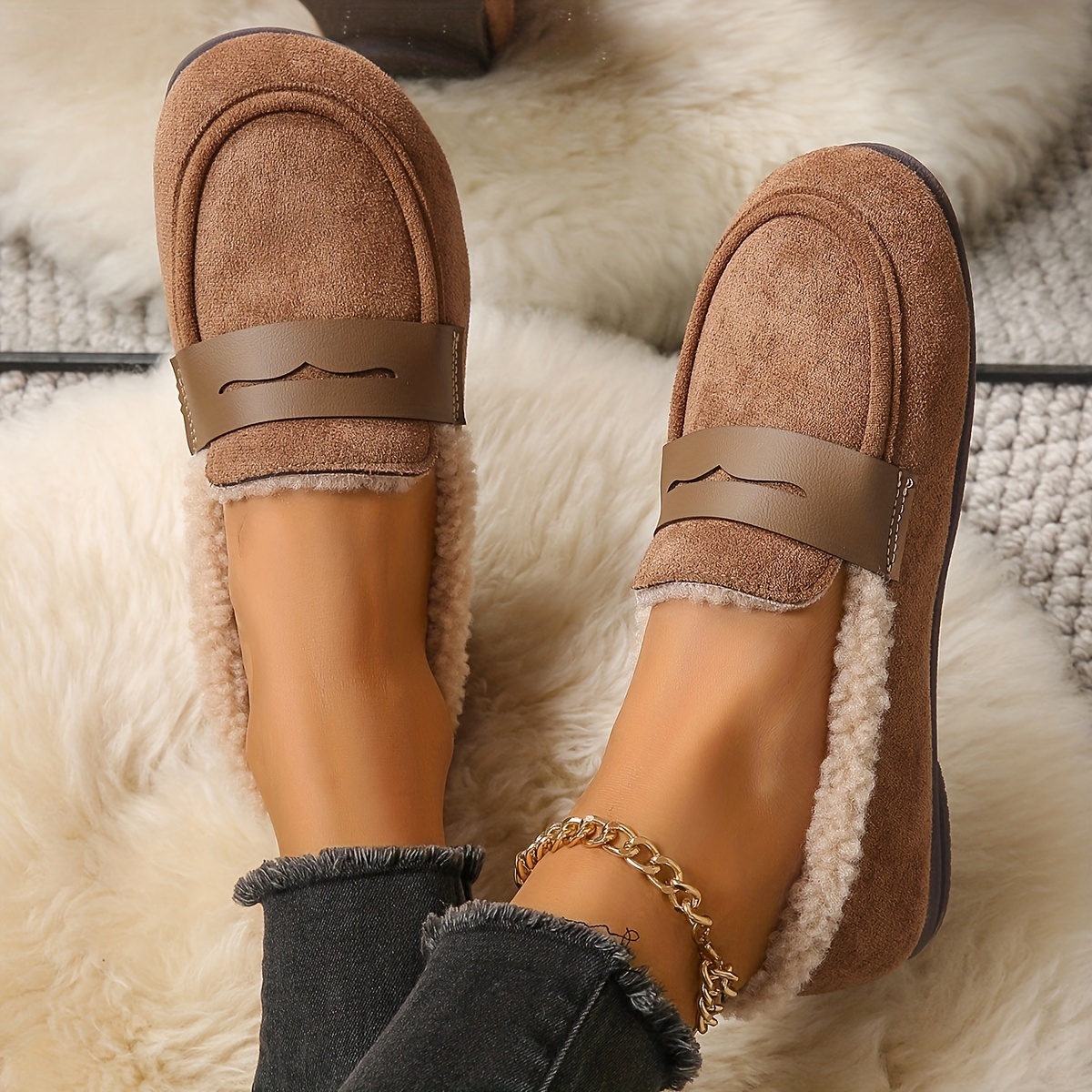 🔥Last Day Promotion 50% OFF - Women's Fashionable Fleece-Lined Thermal Shoes