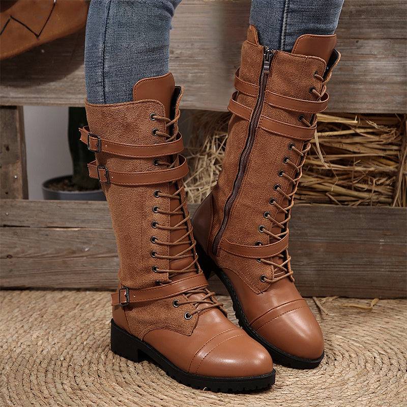 🔥Last Day Promotion 50% OFF - Women's Fashionable Zipper Leather Boots