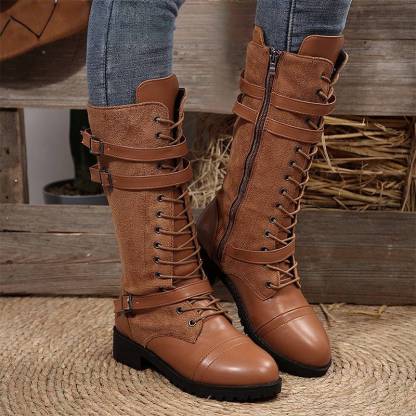 🔥Last Day Promotion 50% OFF - Women's Fashionable Zipper Leather Boots