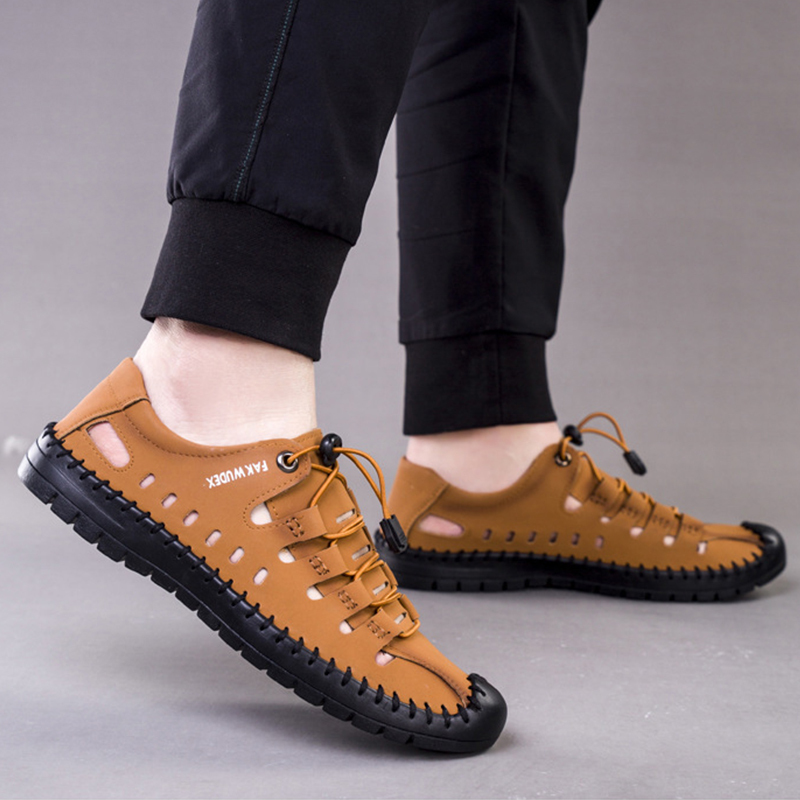 🔥LAST DAY - 50% OFF🛒Men's Fashionable Casual Leather Sandals