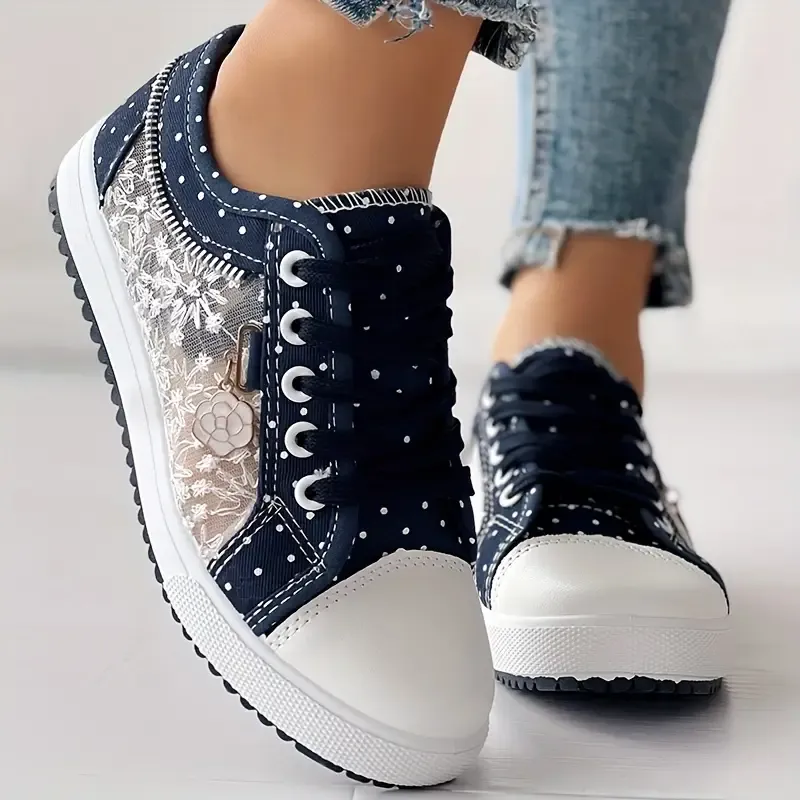 🔥Last Day 50% OFF - Orthopaedic Denim Mesh Sneakers for Women: Ultra-Comfortable Pain Relief Walking Shoes