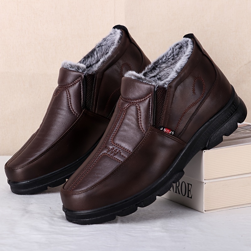 🔥Last Day Promotion 50% OFF - Men's Warm Winter Slip-On Ankle Boots