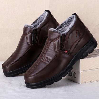 🔥Last Day Promotion 50% OFF - Men's Warm Winter Slip-On Ankle Boots