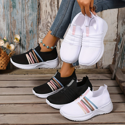 🔥Last Day Promotion 50% OFF - Women's Water-Colour Striped Breathable Casual Shoes