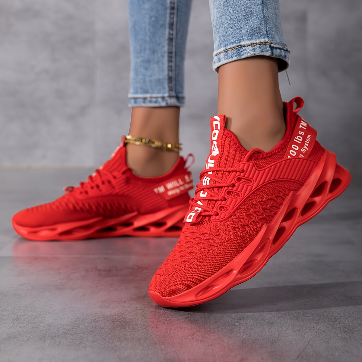 Women's New Breathable Shock-Absorbing Elastic Fashionable Sneakers