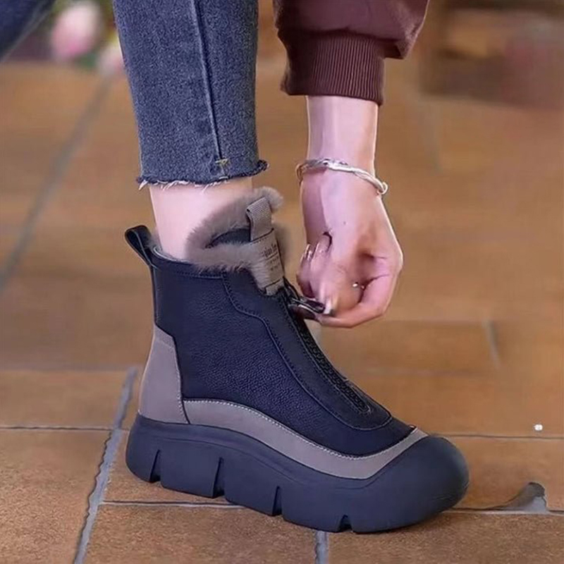 🔥Last Day Promotion 50% OFF - Women's Zip Waterproof Warm Snow Boots