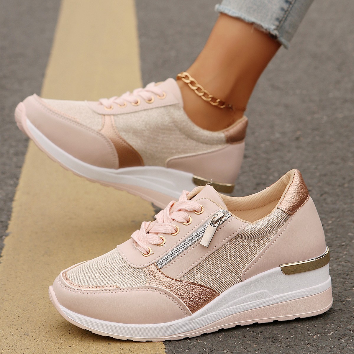 🔥Last Day Promotion 50% OFF - Women's Comfortable Wedge Orthopaedic Sneakers