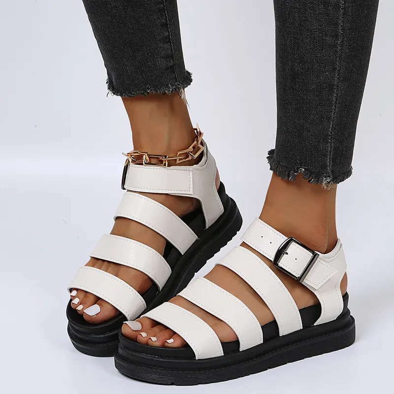 🔥Last Day Promotion 50% OFF - Women's Fashionable Comfort Thick Sole Orthopaedic Leather Sandals