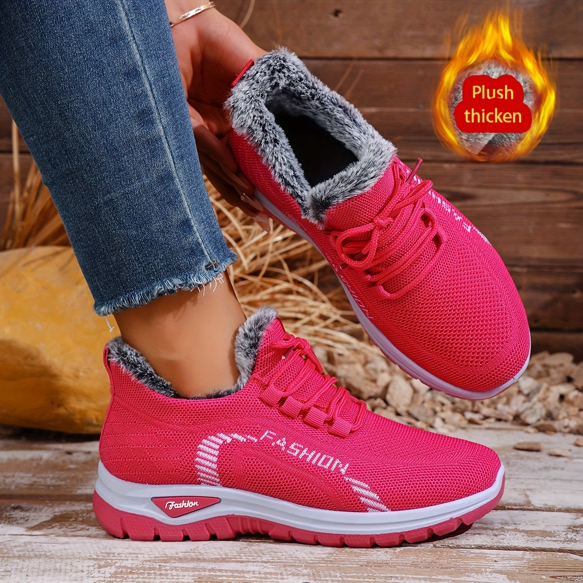 🔥Last Day Promotion 50% OFF - Women's Winter Warm Fleece-Lined Orthopaedic Sneakers