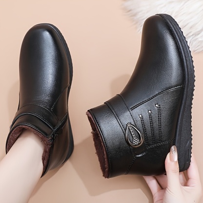🔥Last Day Promotion 50% OFF - Women's Warm Soft-Sole Non-Slip Genuine Leather Boots