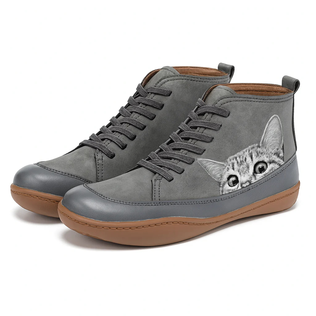 🔥Last Day Promotion 50% OFF - Women's Comfortable Cat Print Orthopaedic Sneakers
