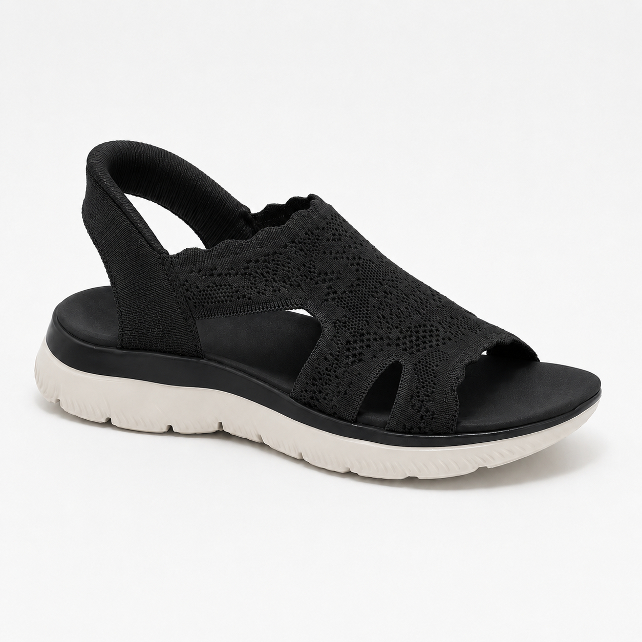 🔥Last Day 50% OFF - Women's Breathable Knit Slingback Open Toe Walking Sandals