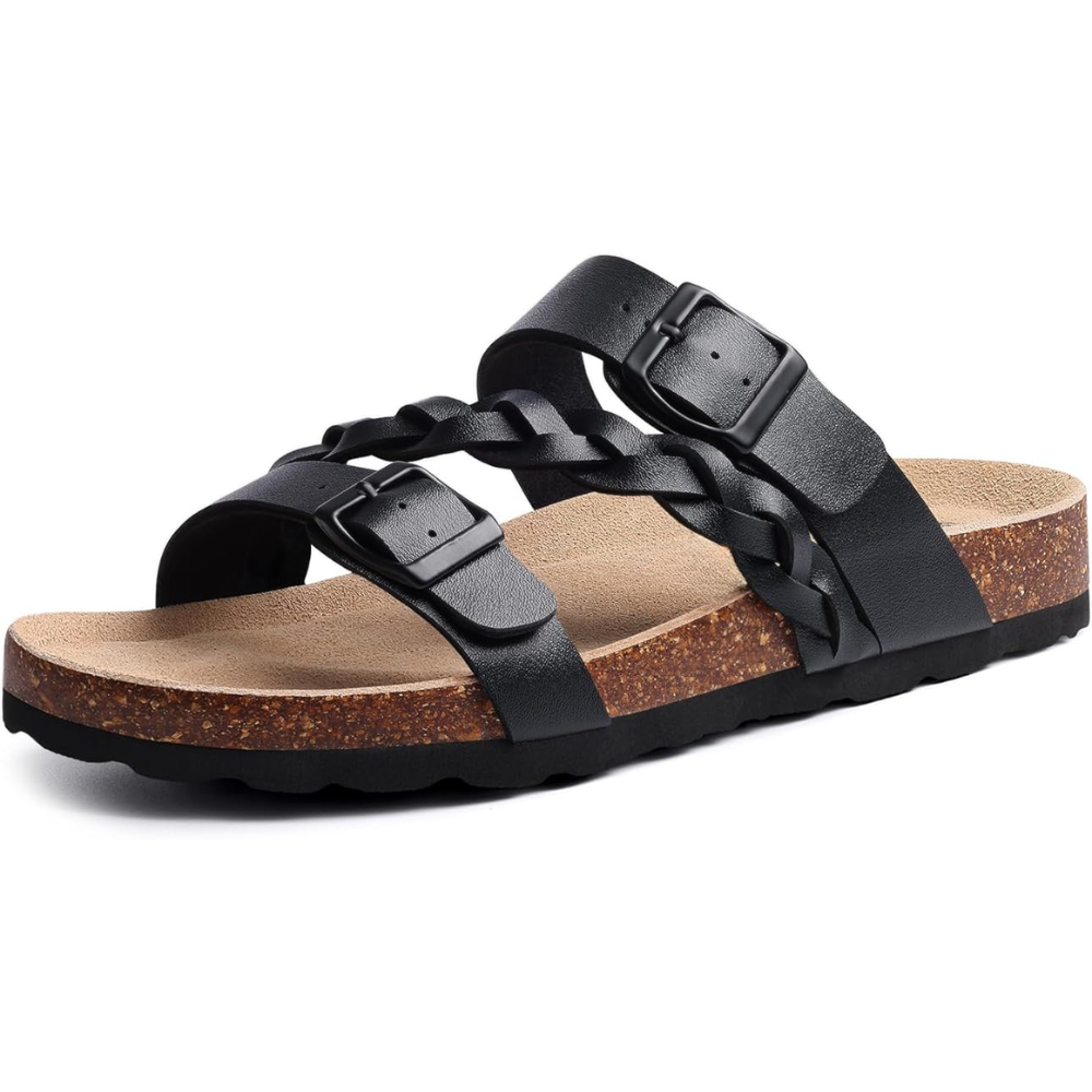 🔥Last Day Promotion 50% OFF - Women’s Comfort Leather Cork Sandals