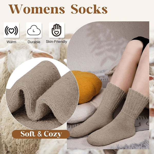 🔥Last Day Promotion 50% OFF - 🏆 5 Pairs Women's Solid Mid-calf Socks