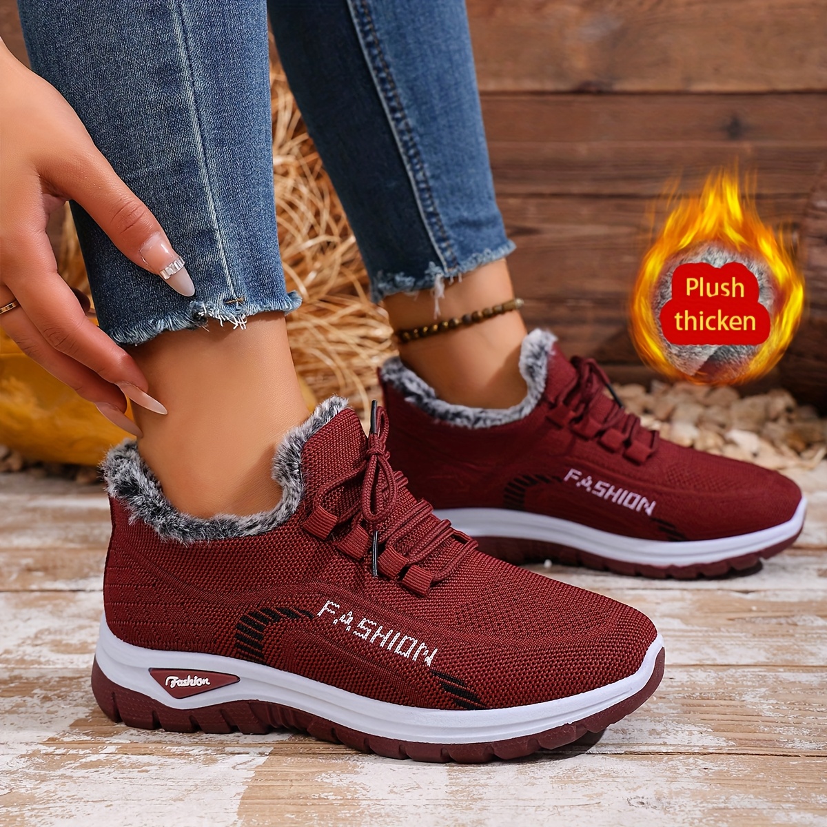 🔥Last Day Promotion 50% OFF - Women'S Winter Warm Fleece-Lined Orthopaedic Sneakers