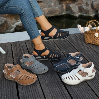 🔥Last Day Promotion 50% OFF - Women's Vintage Wedge Orthopaedic Sandals