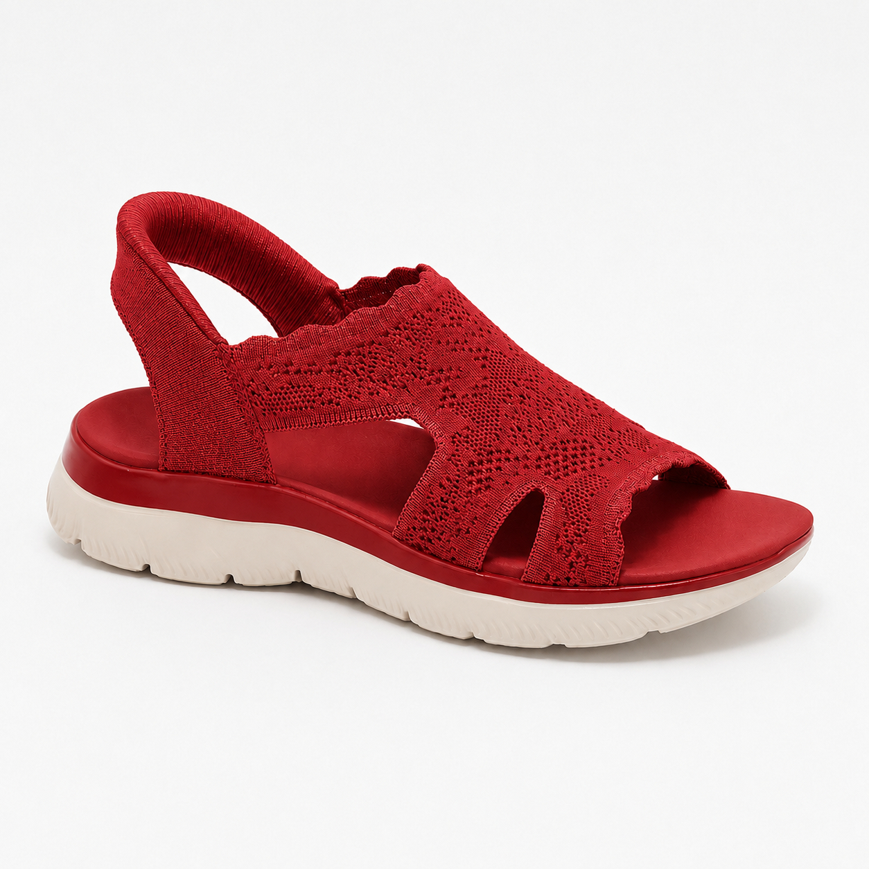 🔥Last Day 50% OFF - Women's Breathable Knit Slingback Open Toe Walking Sandals
