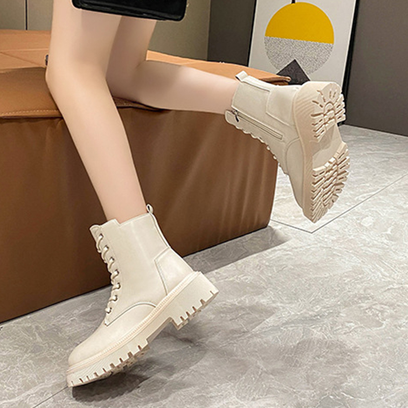 🔥Last Day Promotion 50% OFF - Women's Non-slip Warm Mid-heeled Leather Boots