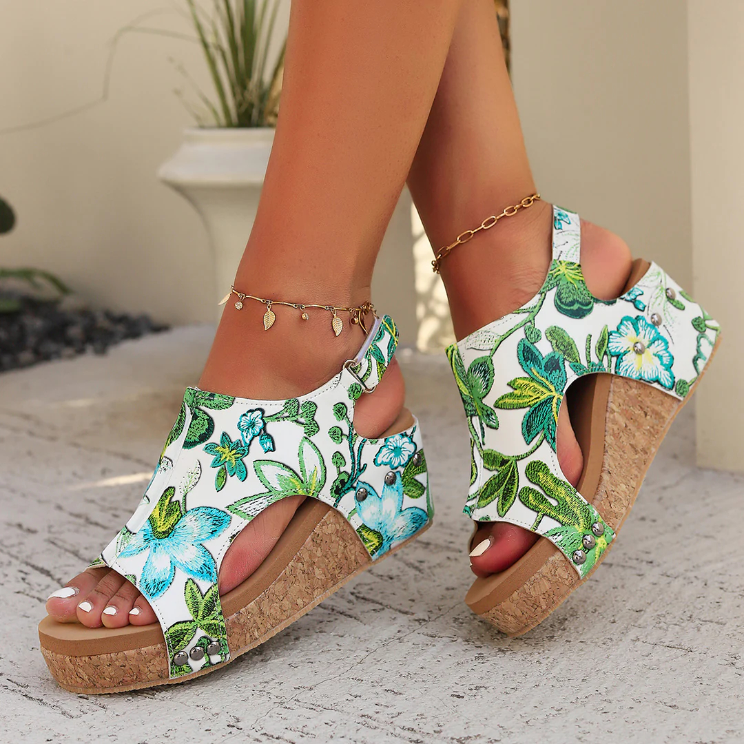 🔥Last Day Promotion 50% OFF - Women's Comfortable Thick Sole Arch Support Leather Sandals