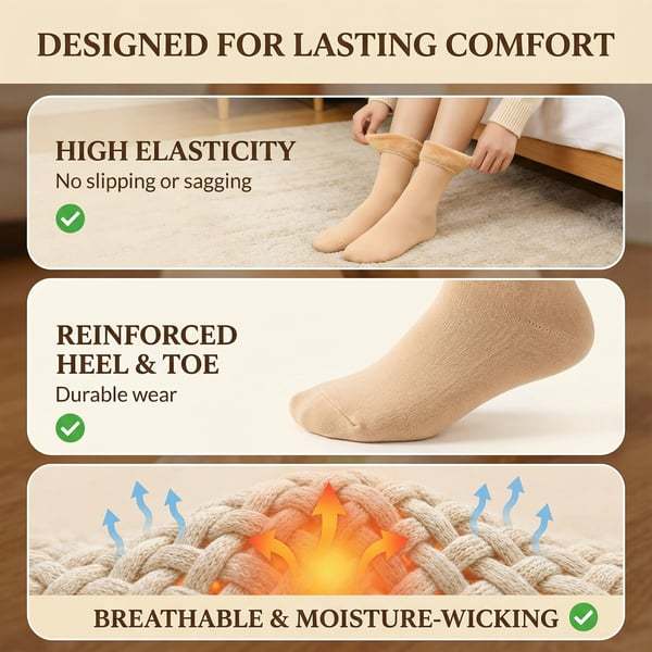 🔥Super Plush Thermal Socks Fleece-Lined Deep Comfort