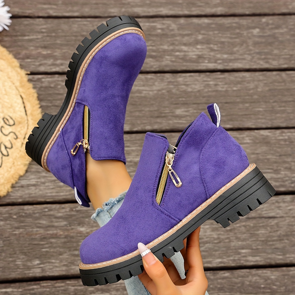 🔥Last Day Promotion 50% OFF - Women's Chunky Platform Ankle Boots