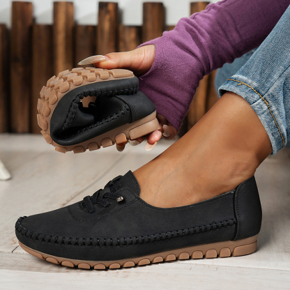 🔥Last Day Promotion 50% OFF - Women's Comfortable Soft Hand-Stitched Genuine Leather Loafers