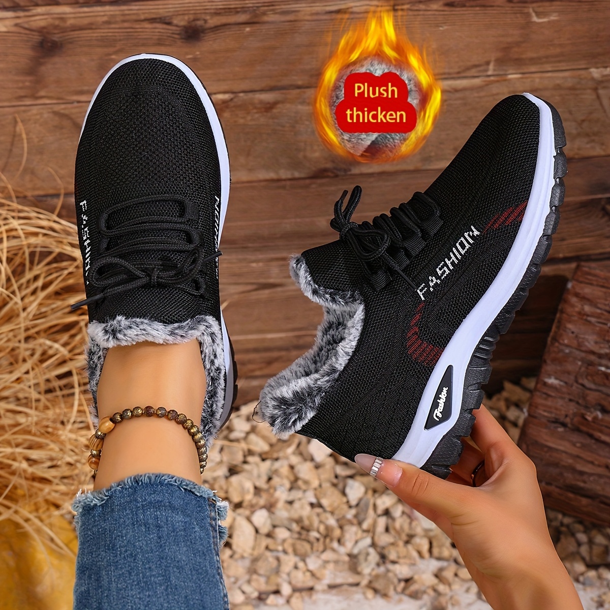 🔥Last Day Promotion 50% OFF - Women's Winter Warm Fleece-Lined Orthopaedic Sneakers