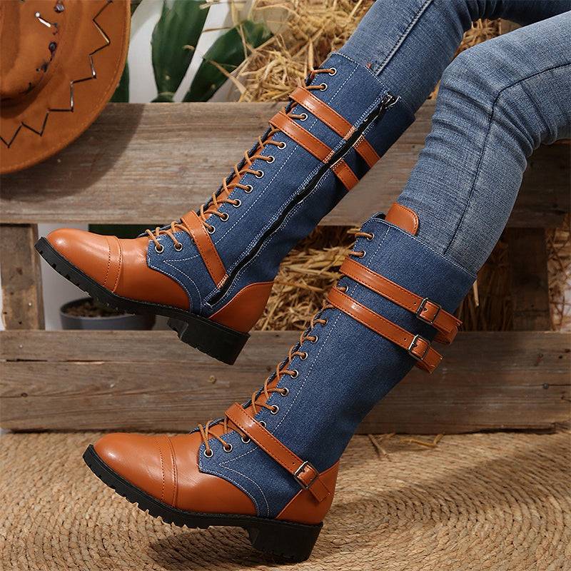 🔥Last Day Promotion 50% OFF - Women's Fashionable Zipper Leather Boots
