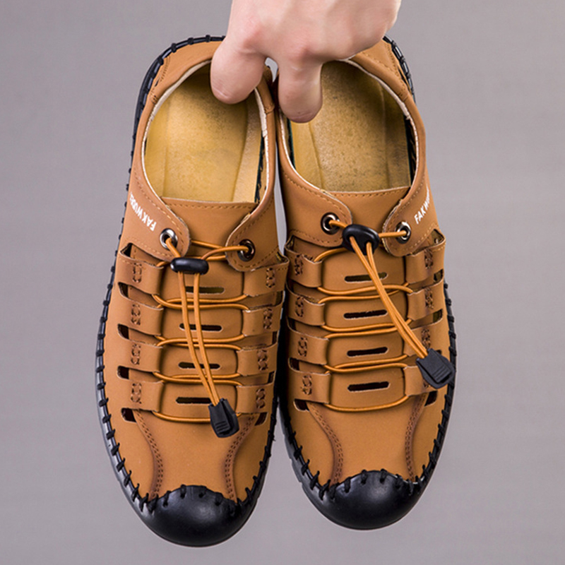 🔥LAST DAY - 50% OFF🛒Men's Fashionable Casual Leather Sandals