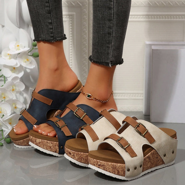 🔥Last Day Promotion 50% OFF - Women's Slope Heel Orthopaedic Sandals