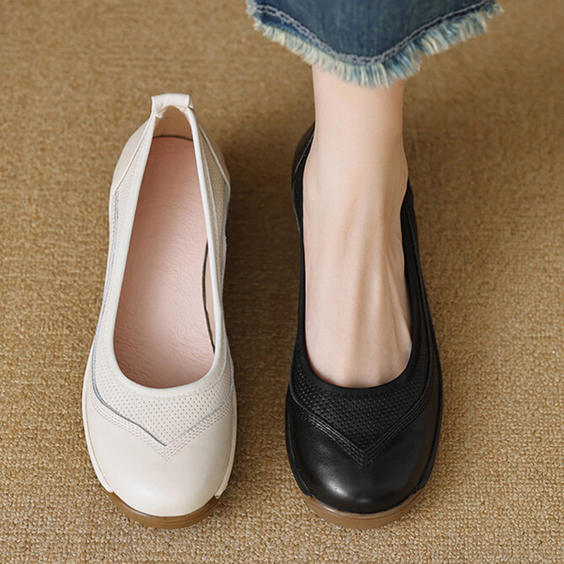 🔥Last Day Promotion 50% OFF - Women's Casual Thick Sole Orthopaedic Leather Shoes