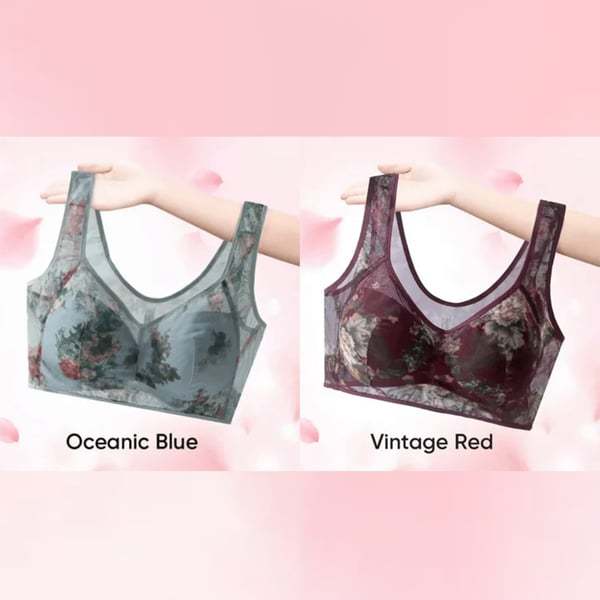 🔥LAST DAY 70% OFF - 🎁 Super gather bra | Ice Silk Lace Cooling Comfort Bra