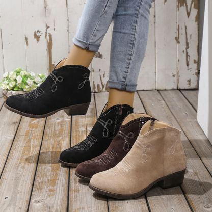 🔥Last Day Promotion 50% OFF - Women's Fashion Chunky Heeled Ankle Boots