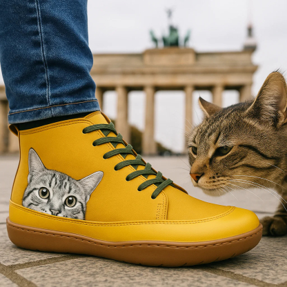 🔥Last Day Promotion 50% OFF - Women's Comfortable Cat Print Orthopaedic Sneakers