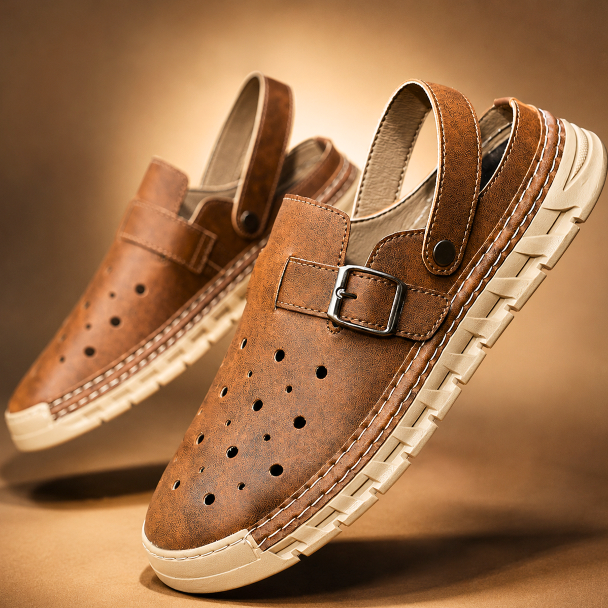 🔥LAST DAY - 50% OFF🛒Men's Comfortable Breathable Leather Sandals